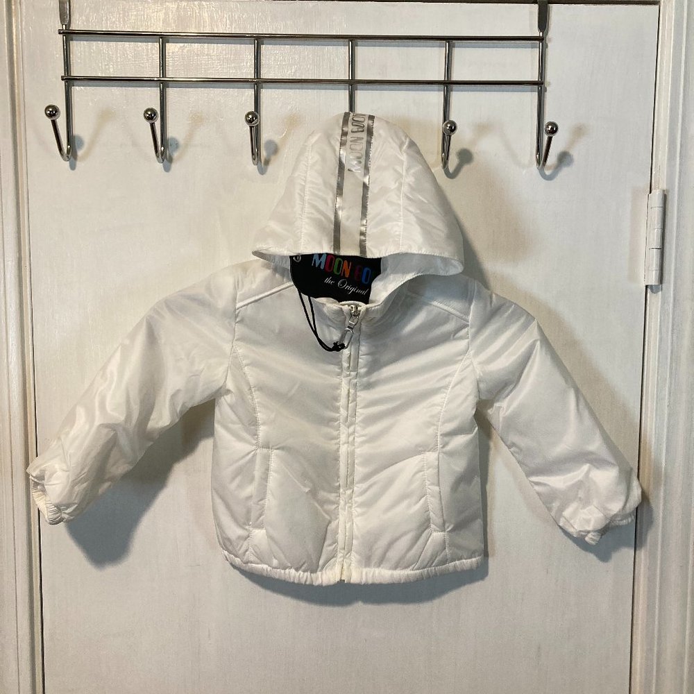 Moon Boot baby full zip nylon packable water resistant soft puffy jacket
